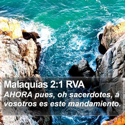 Malaquías 2:1 RVA Bible Verse Image