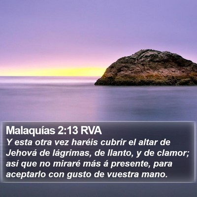 Malaquías 2:13 RVA Bible Verse Image