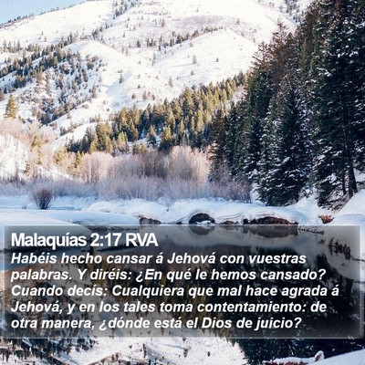Malaquías 2:17 RVA Bible Verse Image