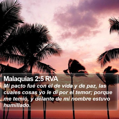Malaquías 2:5 RVA Bible Verse Image
