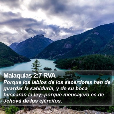 Malaquías 2:7 RVA Bible Verse Image