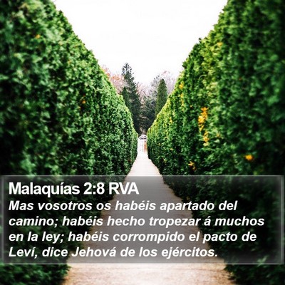 Malaquías 2:8 RVA Bible Verse Image