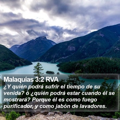 Malaquías 3:2 RVA Bible Verse Image