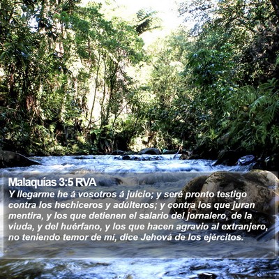 Malaquías 3:5 RVA Bible Verse Image