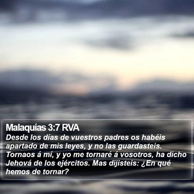 Malaquías 3:7 RVA Bible Verse Image