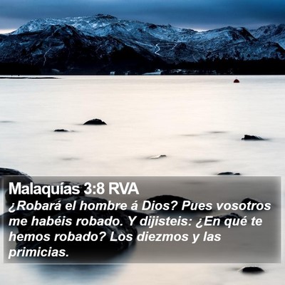 Malaquías 3:8 RVA Bible Verse Image