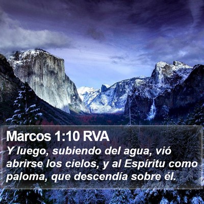 Marcos 1:10 RVA Bible Verse Image