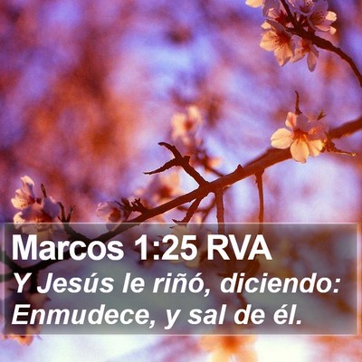 Marcos 1:25 RVA Bible Verse Image