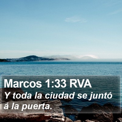 Marcos 1:33 RVA Bible Verse Image