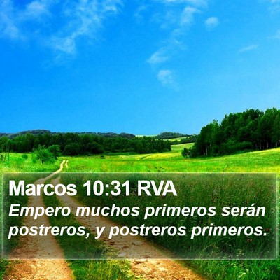 Marcos 10:31 RVA Bible Verse Image