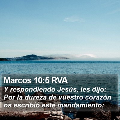 Marcos 10:5 RVA Bible Verse Image