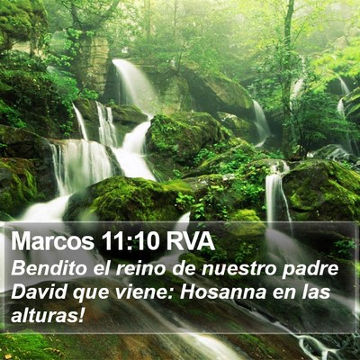 Marcos 11:10 RVA Bible Verse Image