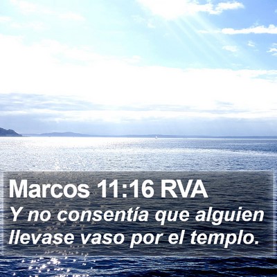 Marcos 11:16 RVA Bible Verse Image