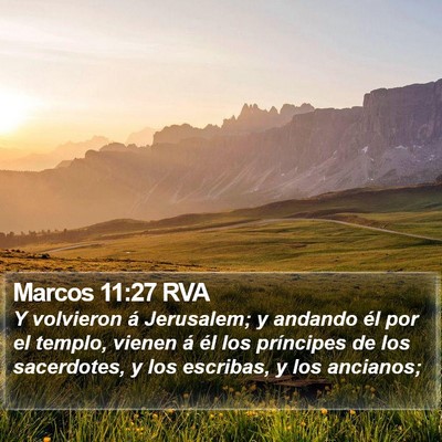 Marcos 11:27 RVA Bible Verse Image