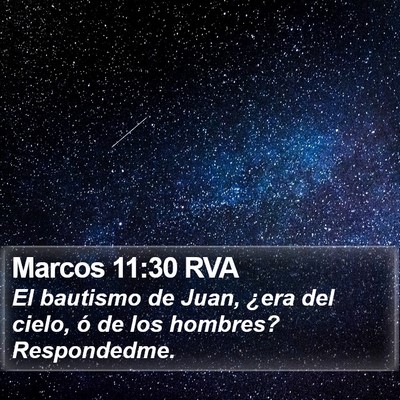 Marcos 11:30 RVA Bible Verse Image