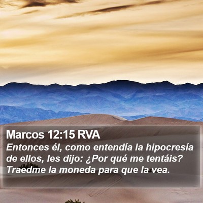 Marcos 12:15 RVA Bible Verse Image