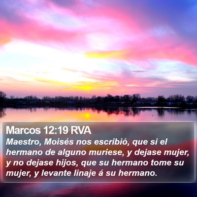 Marcos 12:19 RVA Bible Verse Image