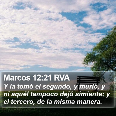 Marcos 12:21 RVA Bible Verse Image