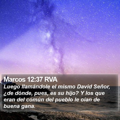 Marcos 12:37 RVA Bible Verse Image