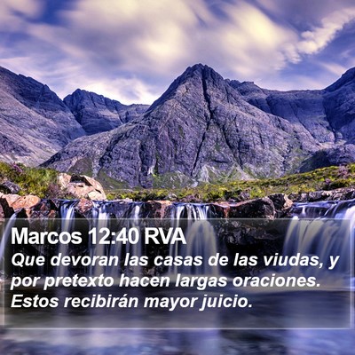 Marcos 12:40 RVA Bible Verse Image