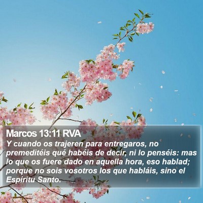 Marcos 13:11 RVA Bible Verse Image