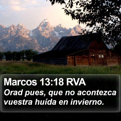 Marcos 13:18 RVA Bible Verse Image