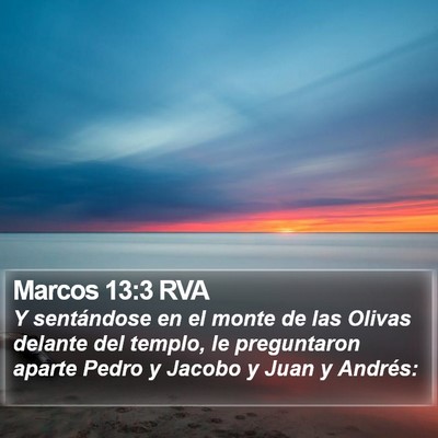 Marcos 13:3 RVA Bible Verse Image