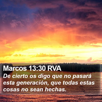 Marcos 13:30 RVA Bible Verse Image