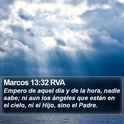 Marcos 13:32 RVA Bible Verse Image