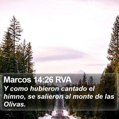 Marcos 14:26 RVA Bible Verse Image