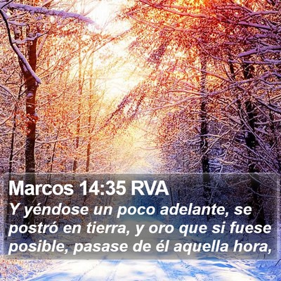 Marcos 14:35 RVA Bible Verse Image
