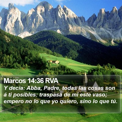 Marcos 14:36 RVA Bible Verse Image