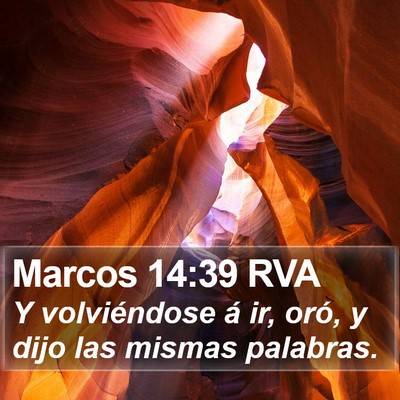 Marcos 14:39 RVA Bible Verse Image