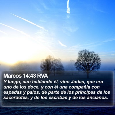 Marcos 14:43 RVA Bible Verse Image