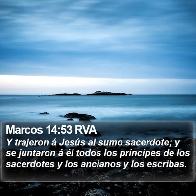 Marcos 14:53 RVA Bible Verse Image