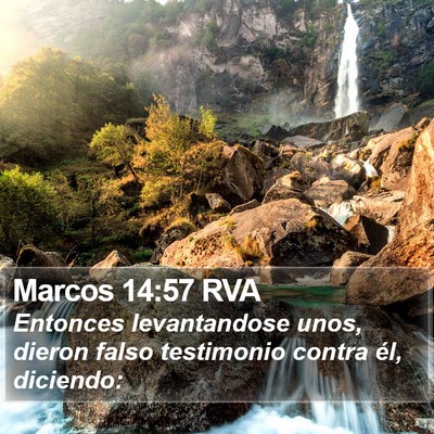 Marcos 14:57 RVA Bible Verse Image
