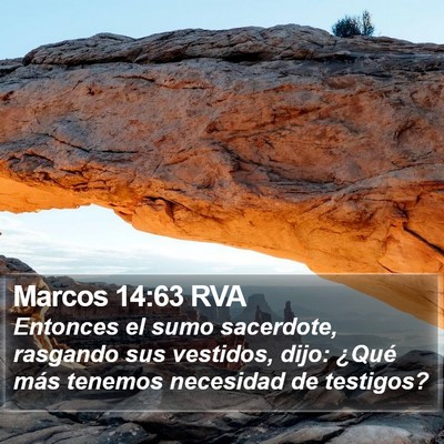 Marcos 14:63 RVA Bible Verse Image