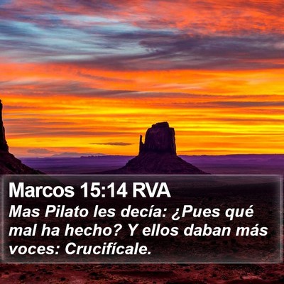 Marcos 15:14 RVA Bible Verse Image