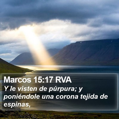 Marcos 15:17 RVA Bible Verse Image