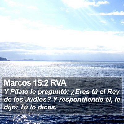 Marcos 15:2 RVA Bible Verse Image