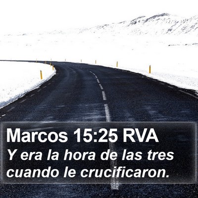Marcos 15:25 RVA Bible Verse Image