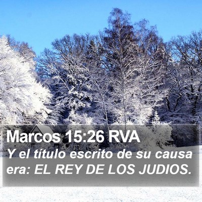 Marcos 15:26 RVA Bible Verse Image