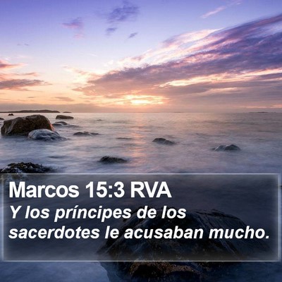 Marcos 15:3 RVA Bible Verse Image