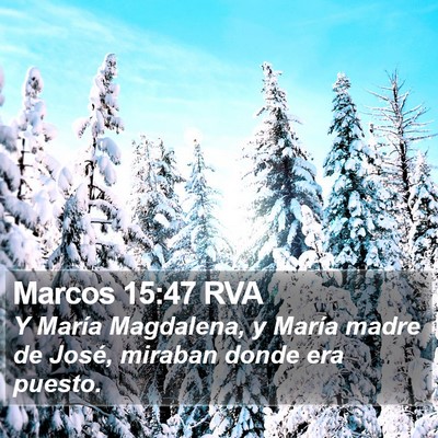 Marcos 15:47 RVA Bible Verse Image