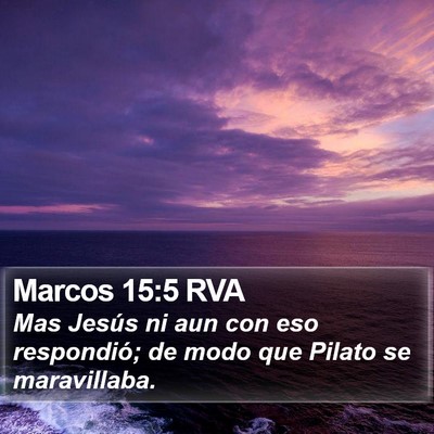 Marcos 15:5 RVA Bible Verse Image