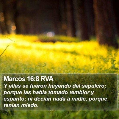 Marcos 16:8 RVA Bible Verse Image