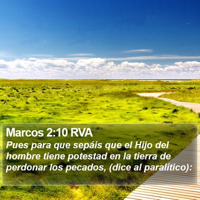 Marcos 2:10 RVA Bible Verse Image