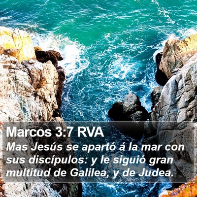 Marcos 3:7 RVA Bible Verse Image