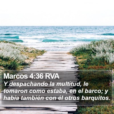 Marcos 4:36 RVA Bible Verse Image