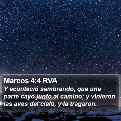 Marcos 4:4 RVA Bible Verse Image